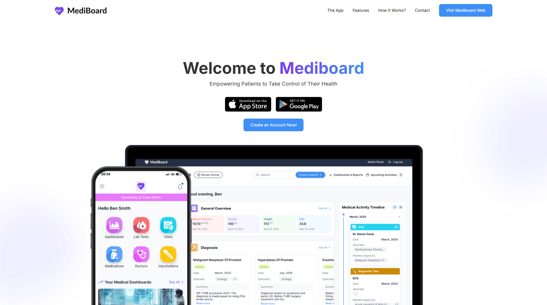 Mediboard.co screenshot